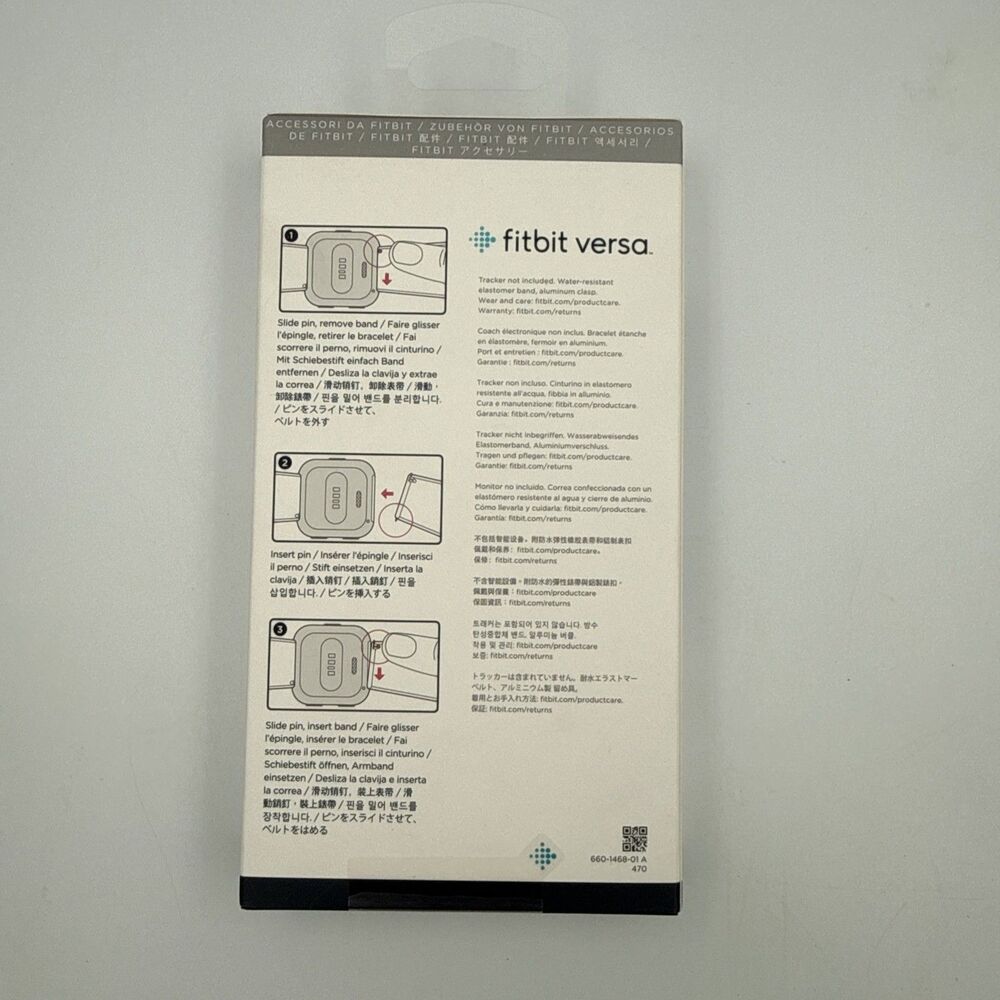 Fitbit Versa Classic Band White Small - Picture 3 of 7